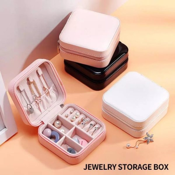 Alternative view of Travel Leather Pocket Jewellery Organizer Box (Mix/Random color)