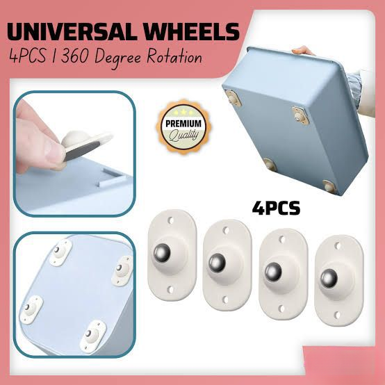Pulley Wheel Pack Of 4 Pcs Card Packing Smooth Rotation Easy Use