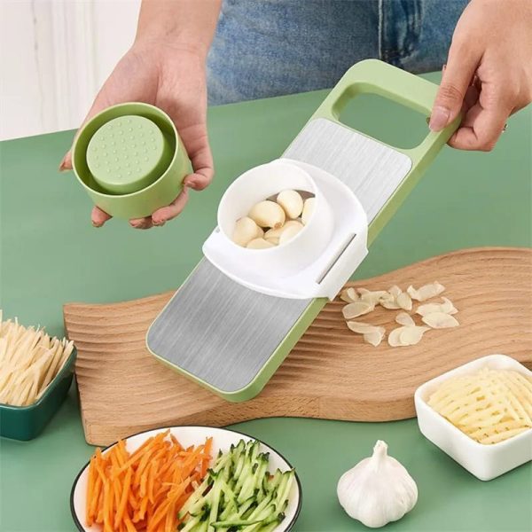 Alternative view of 5in1 Vegetable Cutter | Multifunctional Stainless Steel Vegetable Cutter & Slicer | Kitchen Tool