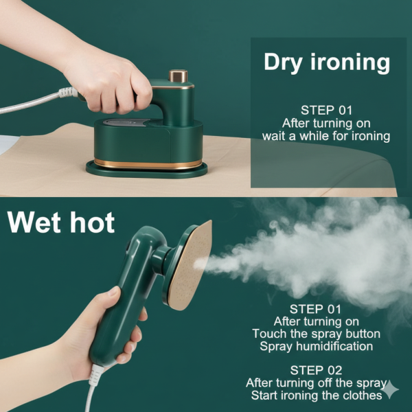 Alternative view of Steam Iron for Clothes, Portable Mini Iron Machine, Steam Irons for Ironing Clothes