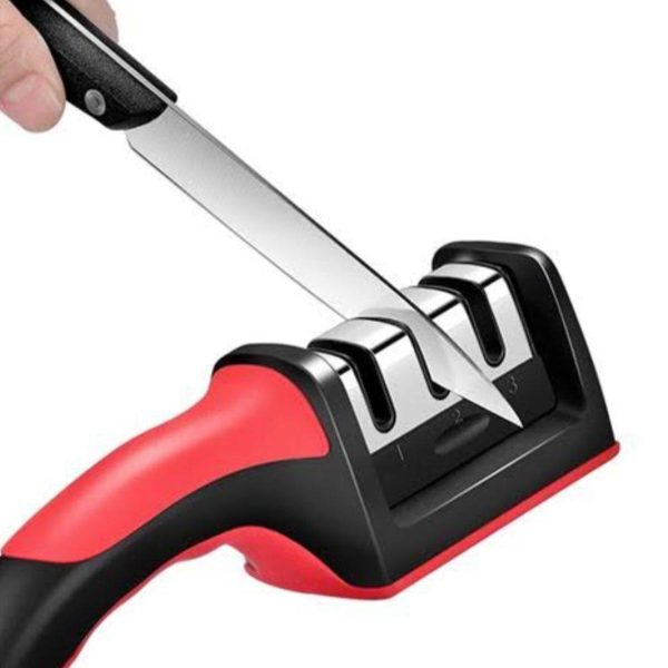 Alternative view of 3-In-1 Diamond Coated Knife Sharpener Set with Ceramic Peeler – 3-Stage Kitchen Helper for Fruit & Meat Knives