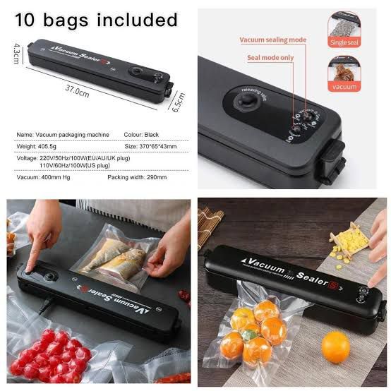 Alternative view of Automatic Vacuum Sealer Food Packing Machine | Electric Vacuum Sealer Machine With 10 Bags