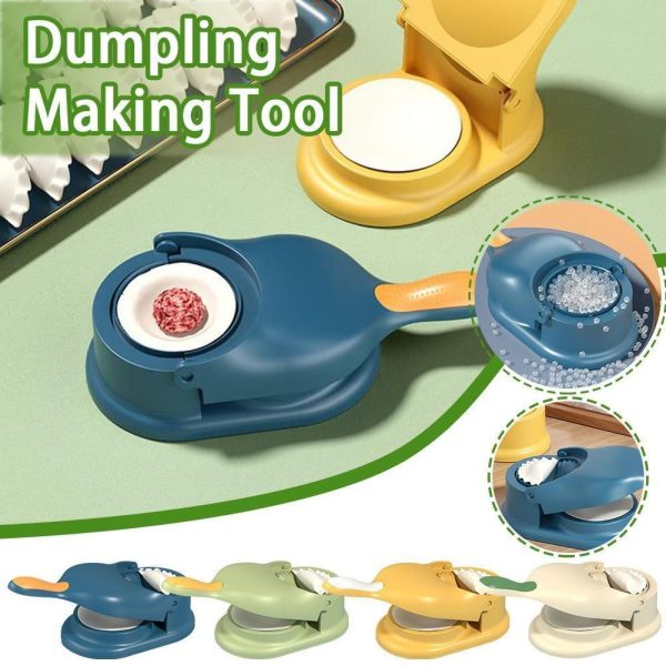 2-In-1 Manual Dumpling Maker & Dough Press Machine | Portable Samosa & Gujiya Mould Tool | Easy Kitchen DIY Pastry Accessory