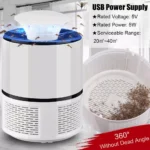 Mosquito Trap with Killer Lamp | Eco Friendly Chemical Free USB Connected UV LED Light Fly Bug Di-Speller with Suction Fan Repellent Lamp (Random color) - Image 7
