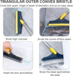 2 In 1 Floor Cleaning Brush Bathroom Tile Windows Floor Cleaning Brush With 120° Rotatable Head – Multipurpose Bathroom Floor Cleaning Brush – Floor Brush Scrubber | Floor Cleaning Brush - Image 5