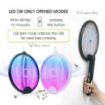 Foldable Mosquito Killer Trap | Electric Rechargeable Bug Zapper Racket For Indoor And Outdoor Mosquito And Insect Control (Random Color) - Image 4
