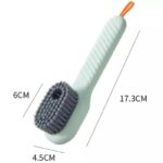 Multifunctional Shoe Brush with Liquid Box, Household Soft Fur Liquid Cleaning Shoe Brush, Long Handle Shoe Brush Press Type Automatic Liquid Shoe Brush - Image 3