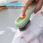 Multifunctional Shoe Brush with Liquid Box, Household Soft Fur Liquid Cleaning Shoe Brush, Long Handle Shoe Brush Press Type Automatic Liquid Shoe Brush - Image 4