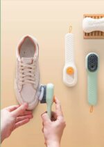 Multifunctional Shoe Brush with Liquid Box, Household Soft Fur Liquid Cleaning Shoe Brush, Long Handle Shoe Brush Press Type Automatic Liquid Shoe Brush - Image 6