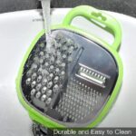 3-in-1 Cheese Grater with Storage Container, 3 Blades, Non-Stick Coating, Fruit & Vegetable Slicer Peeler-1Pc - Image 5