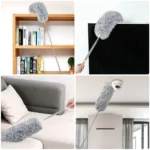 Microfiber Fan Duster | Telescopic Extendable Gray Duster | 360 Flexible Dirt & Dust Duster For Home Office Use | Micro Fiber Duster - Image 4