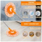 360° Rotating Microfiber Mop | Round Shape | Extendable Adjustable Stick | Floor Cleaning Accessories for Home - Image 5