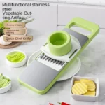 5in1 Vegetable Cutter | Multifunctional Stainless Steel Vegetable Cutter & Slicer | Kitchen Tool - 12 Inch - Image 5