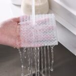 Silicone Fruit And Vegetable Cleaning Brush With Handle Flexible Kitchen Cleaning Tool For Potatoes Carrots Corn - Image 5