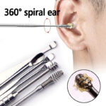Pack off 6 Ear Pick with Storage Bag Dig Ear Wax Remover Cleaner Care Portable Travel Kit Cleaner Spoon - Image 4