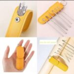 Pack off 6 Ear Pick with Storage Bag Dig Ear Wax Remover Cleaner Care Portable Travel Kit Cleaner Spoon - Image 6