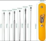 Pack off 6 Ear Pick with Storage Bag Dig Ear Wax Remover Cleaner Care Portable Travel Kit Cleaner Spoon - Image 8