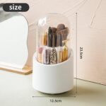 360° Rotating Makeup Brush Storage Box | Desktop Cosmetic Organizer for Brushes, Lipsticks, Eyebrow Pencils & Beauty Tools - Image 5