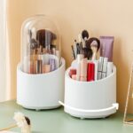 360° Rotating Makeup Brush Storage Box | Desktop Cosmetic Organizer for Brushes, Lipsticks, Eyebrow Pencils & Beauty Tools - Image 6