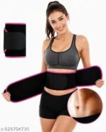 Waist Trimmer Belt for Men & Women | Sweat Belt for Workout & Gym | Adjustable Tummy Support Belt | Free Size - Image 3